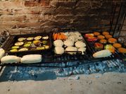 Una foto de plancheta a la parrilla