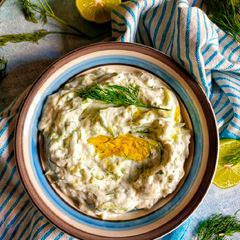 A picture of Tzatziki.
