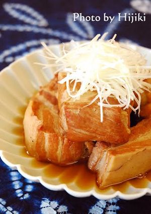 A picture of Pork Kakuni (Simmered Pork Belly).