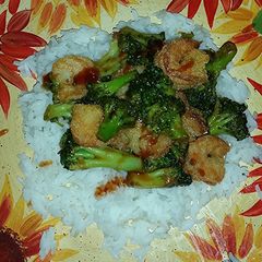A picture of General tsao's shrimp.