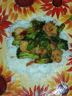 A picture of General tsao's shrimp.