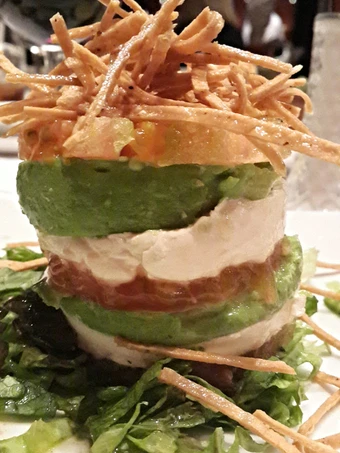 Easy Ways Make|Recipe} Vertical tomato avocado goat cheese salad, Make You Drink