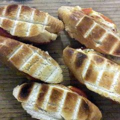 A picture of Double Cheese and Tomato Braai Broodjies.