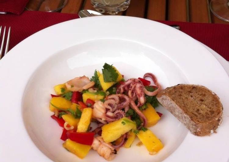 Thai Squid Mango Salad