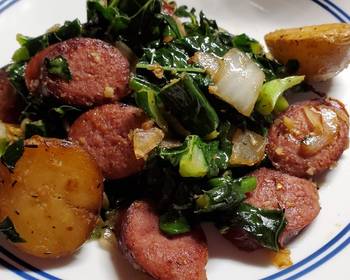 New Recipe Kale Sausage and Potato Skillet Very Delicious