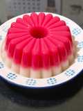 Puding Nutrijel Merah Putih Vla Coklat