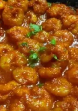 A picture of Prawns masala fry.