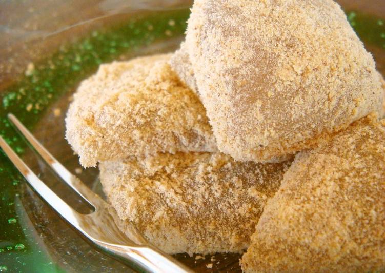 Steps to Make Perfect Kinako Warabi Mochi