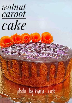 عکسی از دستور ❤️کیک هویج گردو کافی شاپی🥧🥕