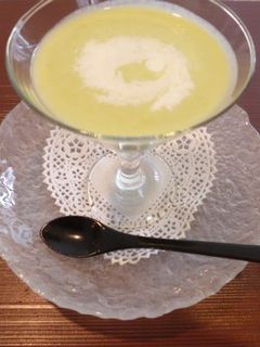 A picture of Cold Edamame Soup.