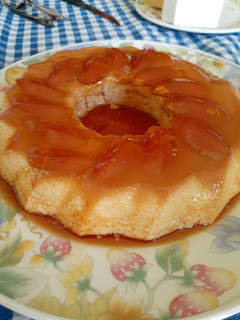 Una foto de Flan de coco al microondas
