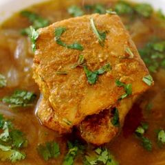 A picture of Cod fish curry.