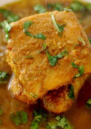 A picture of Cod fish curry.