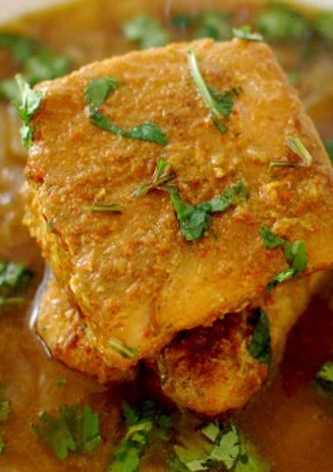 A picture of Cod fish curry.