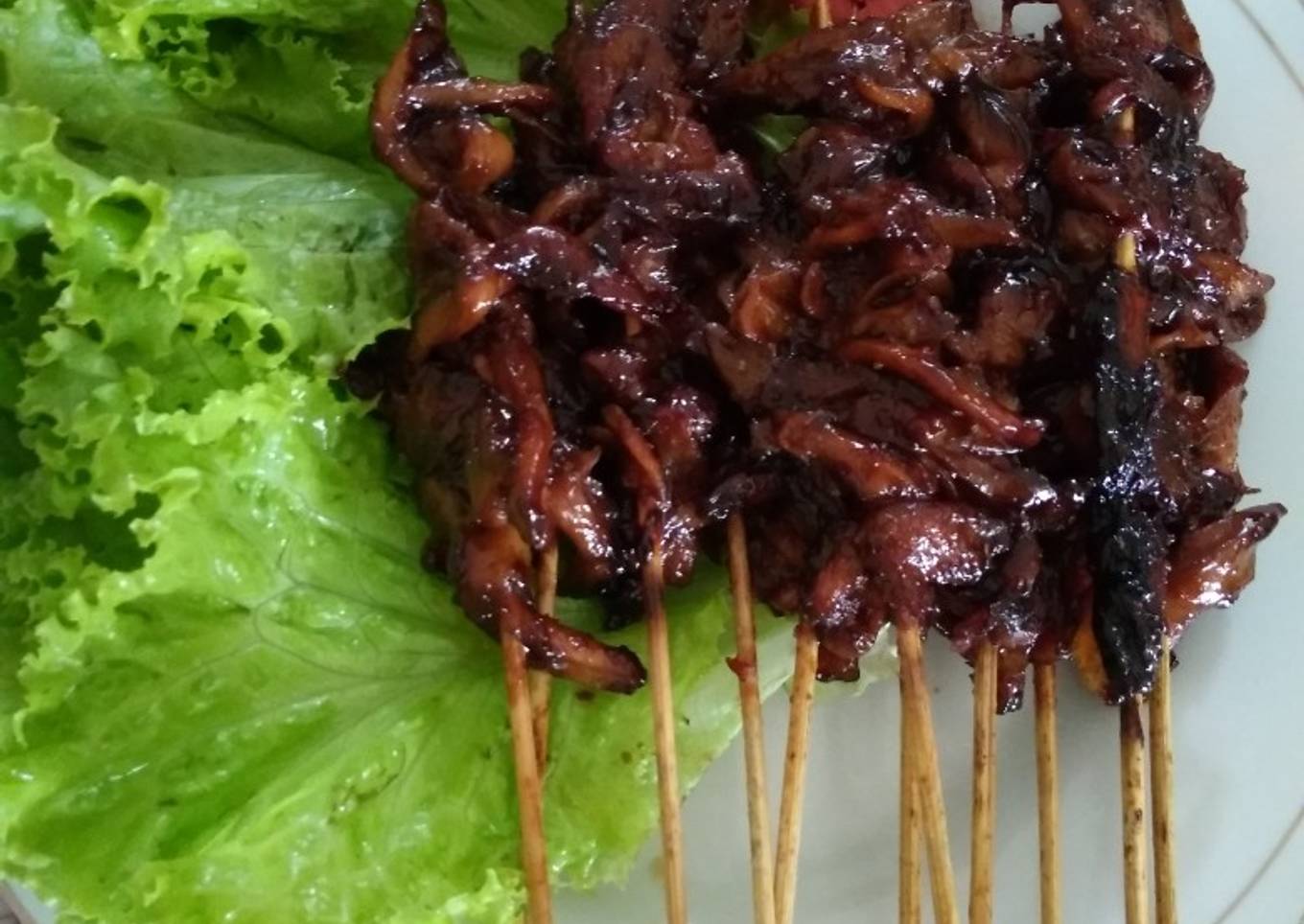 Sate akhir bulan ;sate jamur