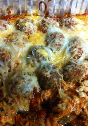 A picture of Meatball Casserole.