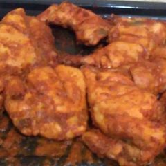 A picture of Spicy chicken tikka.