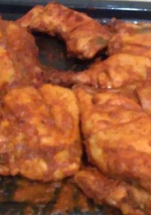 A picture of Spicy chicken tikka.