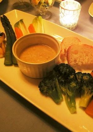 A picture of Bagna Cauda Anchovy Sauce.