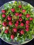 Balsamic Raspberry Arugula Salad - Vegan