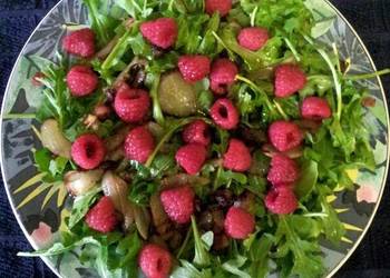 Ultimate Serving Recipe Balsamic Raspberry Arugula Salad  Vegan Very Delicious