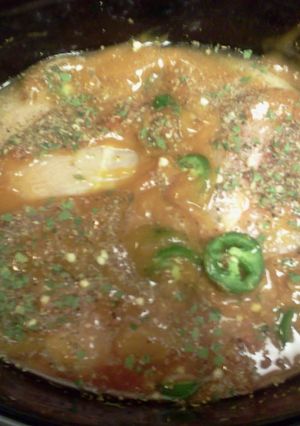 A picture of Crockpot Golden Mushroom Chicken.