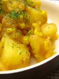 Boiled Potatoes with Buttered Corn