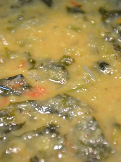 A picture of Spinach Dal Curry.