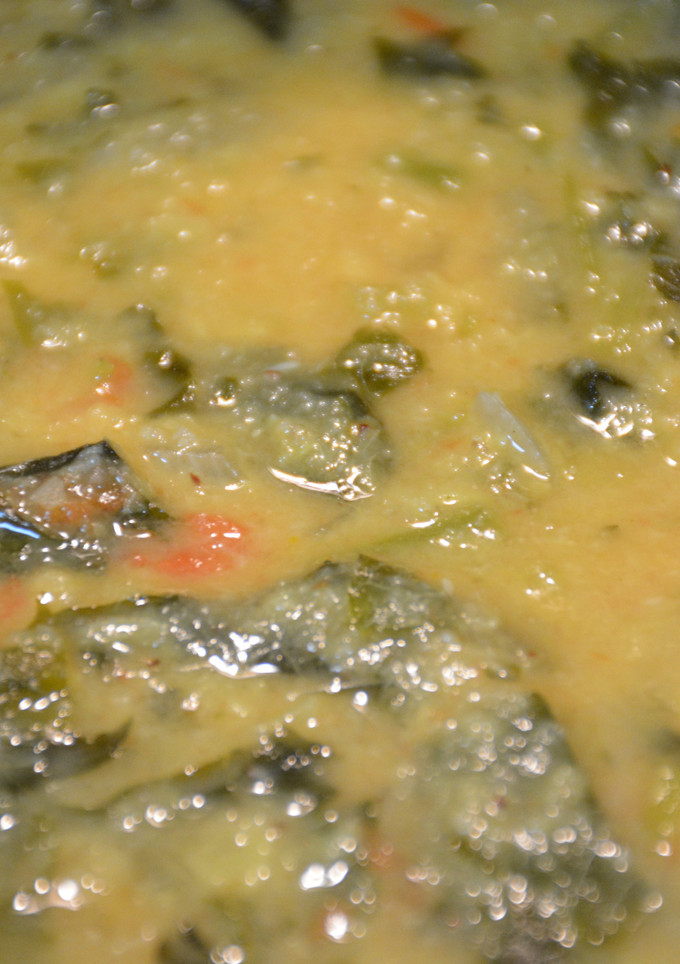 A picture of Spinach Dal Curry.