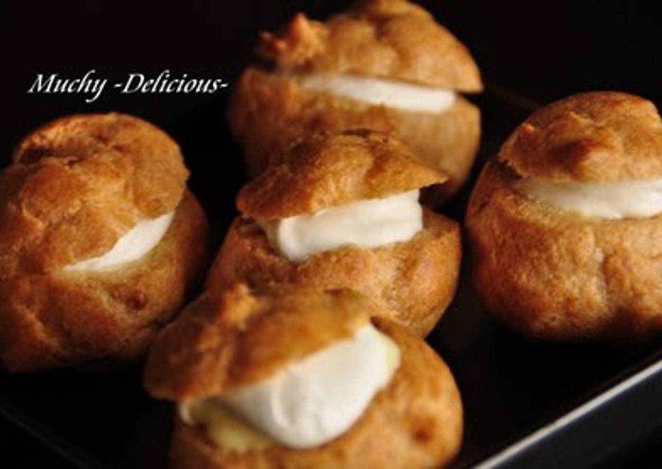 Foolproof Easy Cream Puffs Prepared in the Microwave