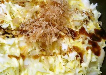 Easiest Way to Recipe Delicious Mochi Cabbage and Egg Okonomiyaki  Ultra Easy
