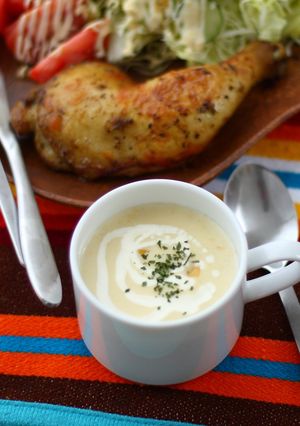 A picture of Quick and Easy Creamy Corn Soup.