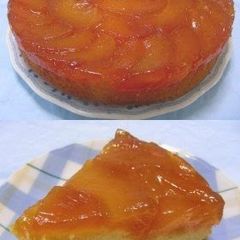 A picture of Caramelized Apple Upside Down Cake.