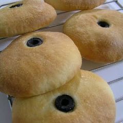 A picture of Chewy Rice Flour Olive Focaccia.