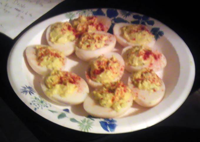 Simple Way to Prepare Award-winning My wifes deviled eggs