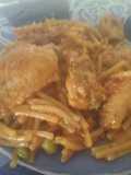 Fideuá de pollo
