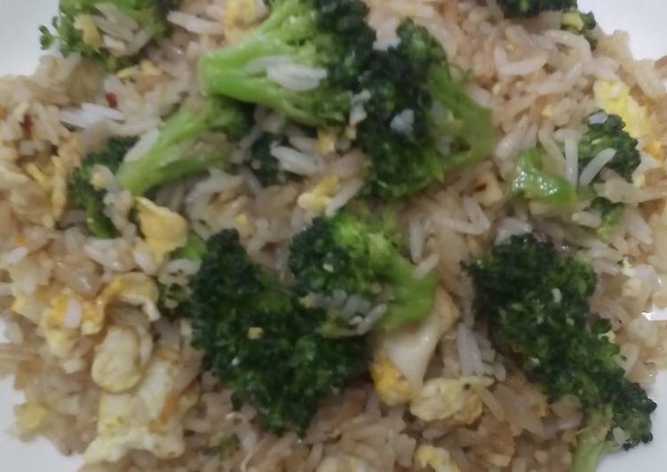 Recipe of Appetizing Pam's Stir fried Broccoli&Rice…