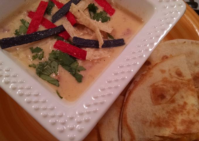 Cheesy Tortilla Soup