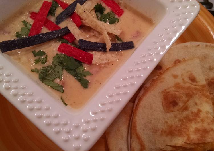 Cheesy Tortilla Soup