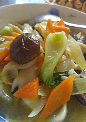Foto resep pok choi 2 jamur