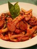 Sausage and Turkey Tri-Coloured Pasta
