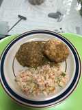 Chicken Meatballs with Cheese and Egg in Green Sauce