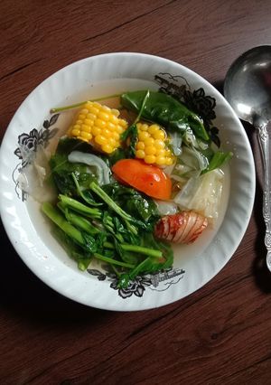 Foto resep Sayur asem kangkung kuah bening