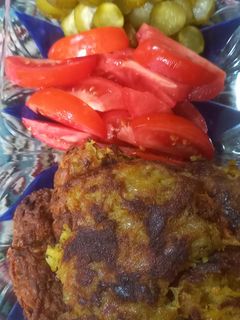 عکسی از دستور کتلت سیب زمینی