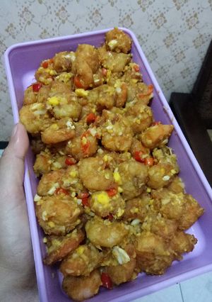 Foto resep Udang Saos Telor Asin
