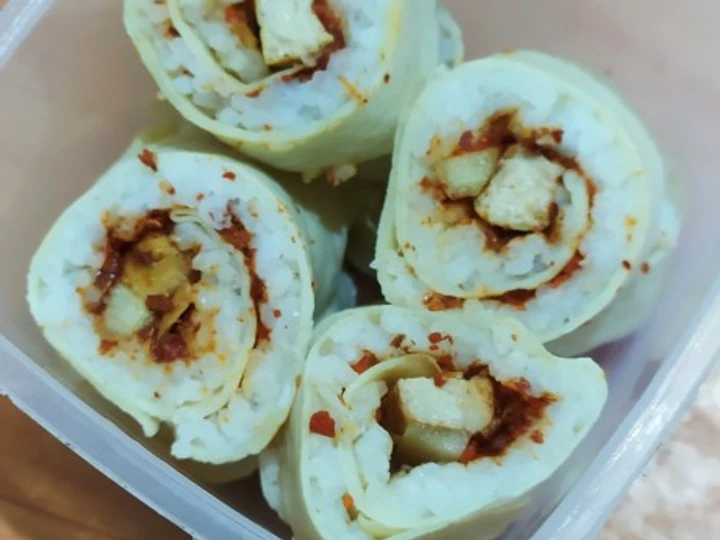 Cara Gampang Membuat Resep Rice eggroll yang Uenak Anti Ribet, Menggugah Selera