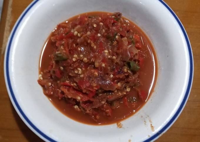 Sambalado mentah