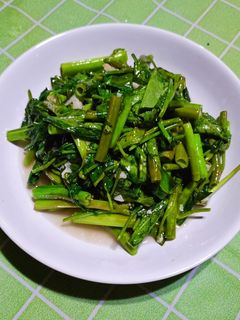 Foto resep Kangkung cah bawang putih