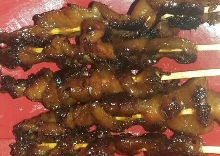 Langkah Mudah untuk Membuat Sate kulit ayam yang Enak