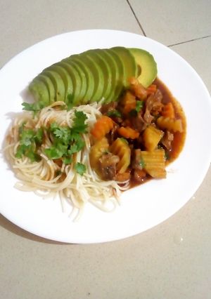 A picture of Soft beef stew.